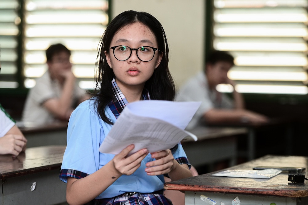 Học sinh TPHCM thi vào lớp 10. Ảnh: Nguyễn Huế