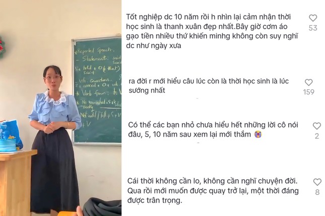 Khoảnh khắc thầy cô và học sinh cùng cất tiếng hát đã khiến buổi lễ tổng kết trở nên đầy cảm xúc. Clip: Trunghau...1411.
