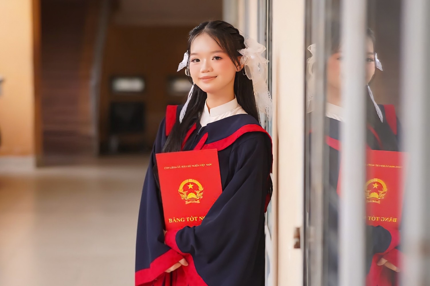Nữ sinh lớp 12 có bài phát biểu tri ân gây sốt: 3h sáng thức giấc, sẽ vững vàng để trao đi - 1