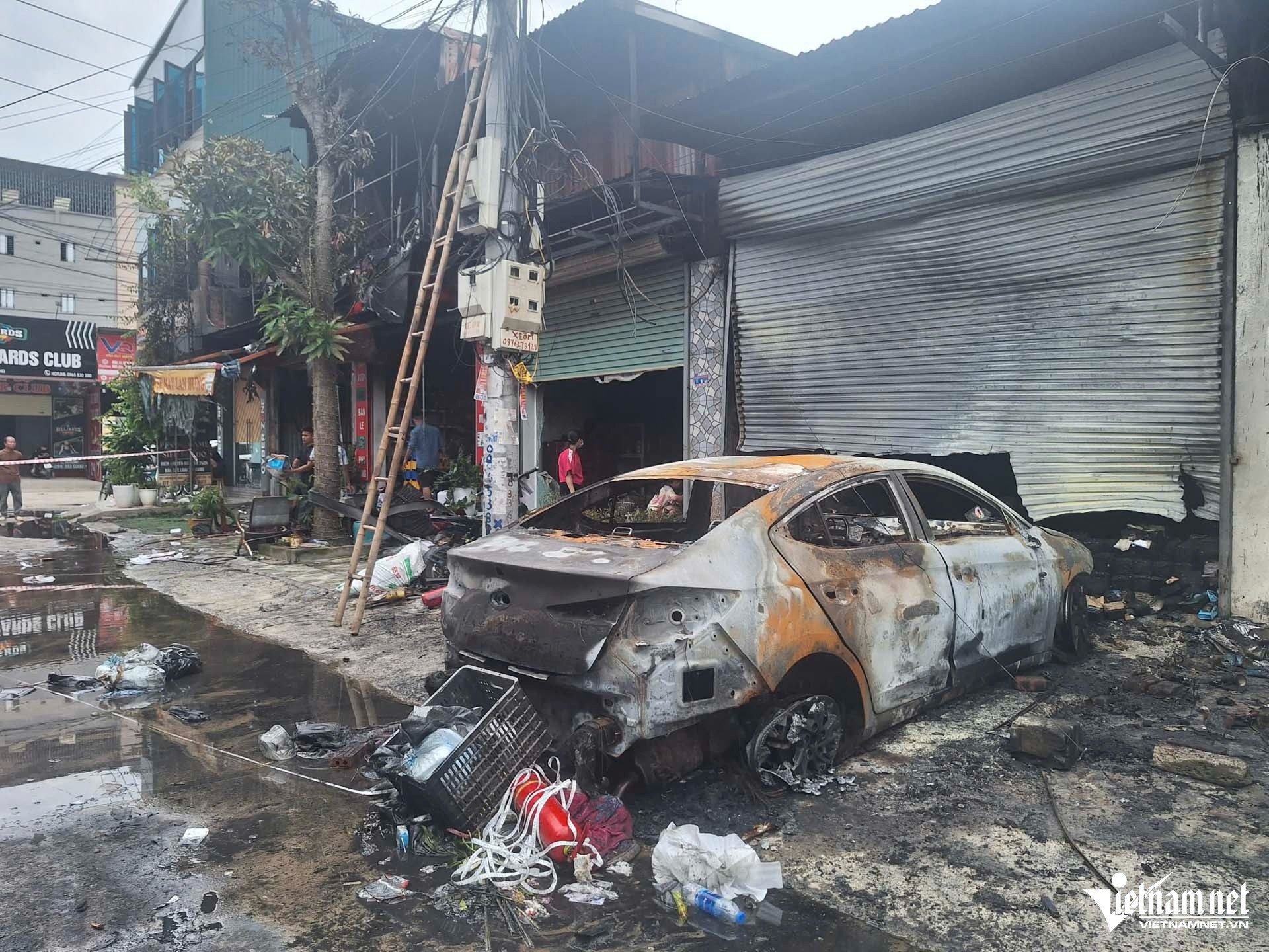 Hiện trường vụ cháy.