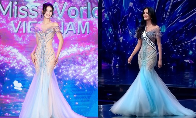 Điều khác lạ của bộ váy dạ hội Hoa hậu Ý Nhi mặc ở Chung kết Miss World 2025 - 8