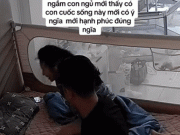 Bà bầu - Vợ chồng ở Quảng Ninh hiếm muộn 12 năm và khoảnh khắc ngắm con ngủ gây sốt