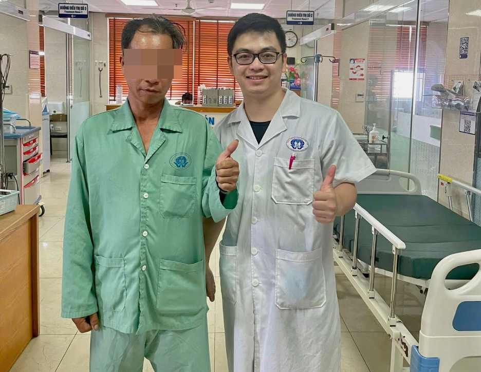 Người đàn ông 53 tuổi đột quỵ được cấp cứu thành công. Ảnh: BVĐK Phú Thọ.