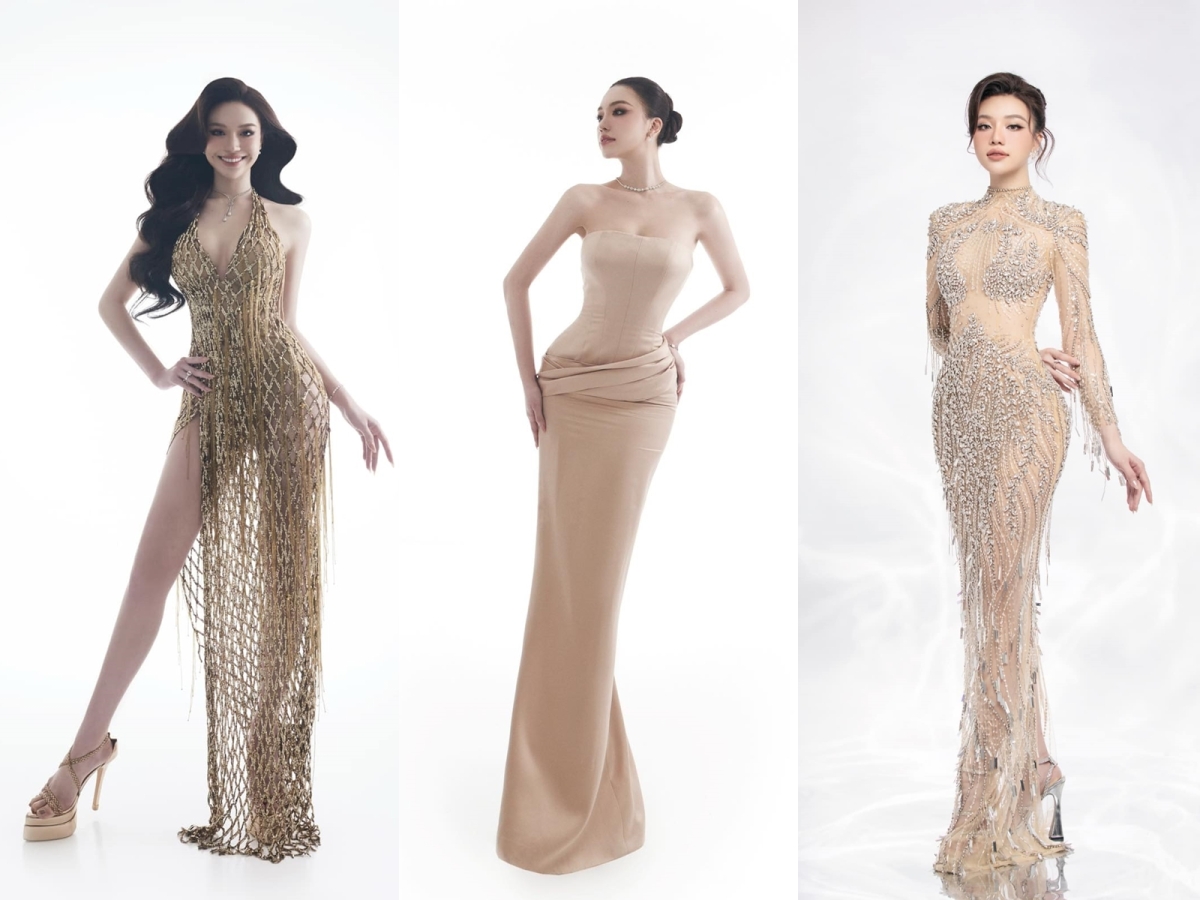 Đầm cúp ngực, cắt xẻ, xuyên thấu tôn ba vòng của Thùy Vi.