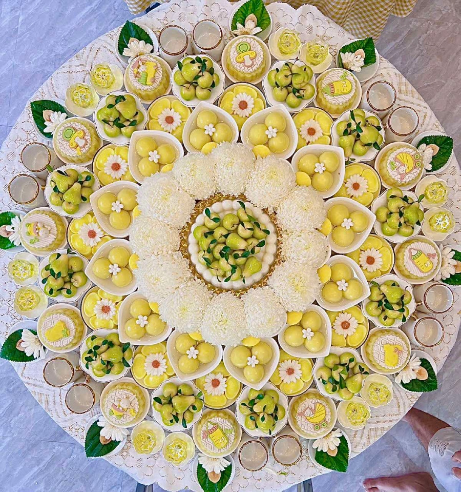 Những mâm lễ thôi nôi đẹp mắt, được nhiều người khen ngợi 