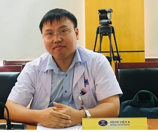 TS.BS Phạm Tuấn Anh, Trưởng khoa Điều trị A, Bệnh viện K. Ảnh: Thanh Hằng