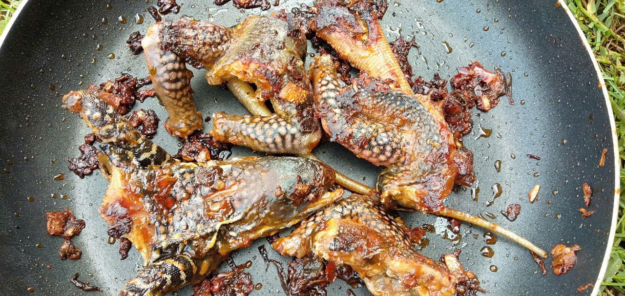 Con dông được sơ chế đơn giản, làm thành nhiều món ăn ngon