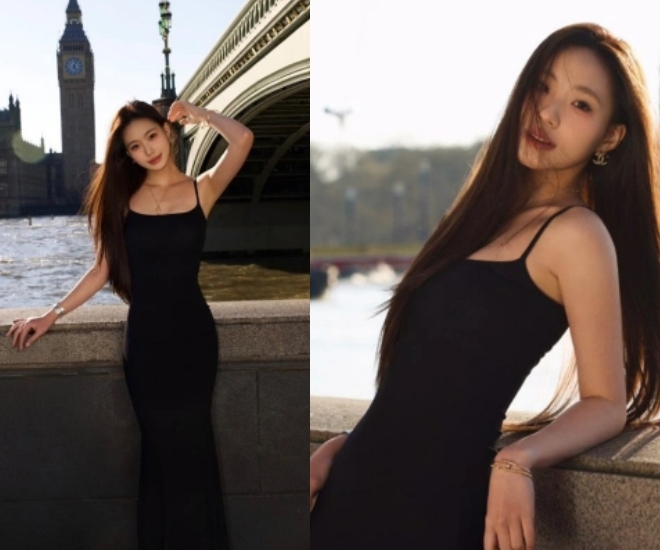 Hứa Thiều Ân vừa khoe ảnh mới đi du lịch Anh cùng với bạn bè.