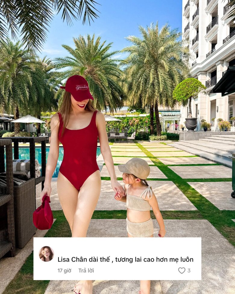 Cô bé cũng được dự đoán tương lai sẽ cao hơn mẹ người mẫu.