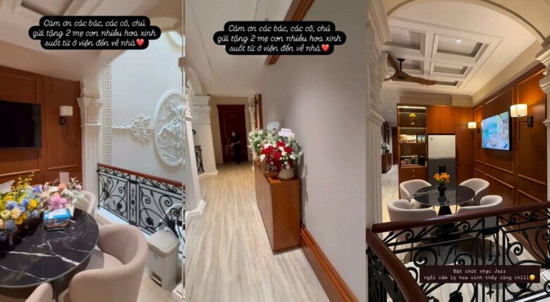 Mai Ngọc hiếm hoi khoe một góc phía trong căn biệt thự bề thế nhà chồng đại gia.