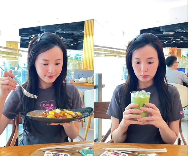 Midu trẻ trung khi trang điểm nhẹ, mặc đồ trẻ trung.