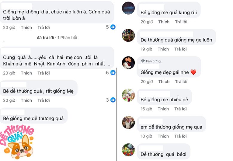 Nhiều người nhận xét bé Julia giống mẹ như đúc.