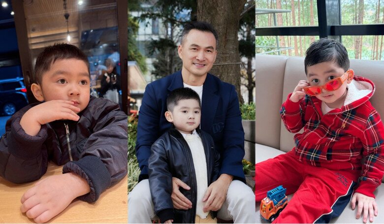 Thiếu gia nhí luôn được mẹ lên đồ hợp mốt, thời thượng.