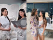 Sao Việt 24h: Con gái Trương Ngọc Ánh có giọng đọc tiếng Anh như người bản địa, đứng cạnh mẹ lộ rõ vẻ "non nớt"