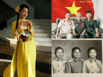 Sao Việt 24h: Chi Pu lần đầu khoe gia đình có nhiều quân nhân mang hàm Đại tá, được khen giống hệt bố