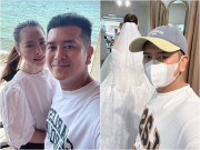 Bé An Hùng Thuận đưa bạn gái đi thử váy cưới, gọi người yêu là cục vàng