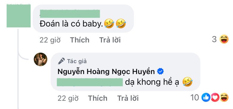Ngọc Huyền khẳng định bản thân chưa có em bé.