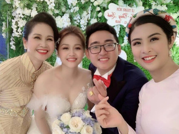 Mẹ chồng có tiếng phim giờ vàng khoe con gái là Hoa hậu đang mang bầu, ông xã NSƯT nịnh cả vợ lẫn ái nữ