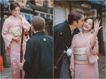 Ngọc Huyền được Đình Tú quỳ gối cầu hôn, khoe ảnh hôn cực ngọt kèm xác nhận chỉ là bạn đời