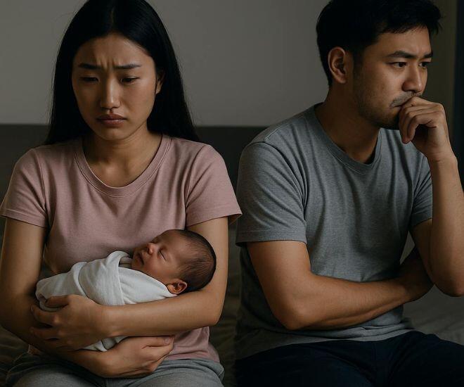 Tối hôm ấy, chồng tôi trở nên lạ lẫm. Anh không bế con như mọi hôm.