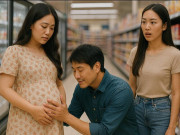 Bà bầu - Gặp chồng cũ đang đi cùng cô gái khác, anh bất ngờ cúi xuống xoa bụng bầu của tôi