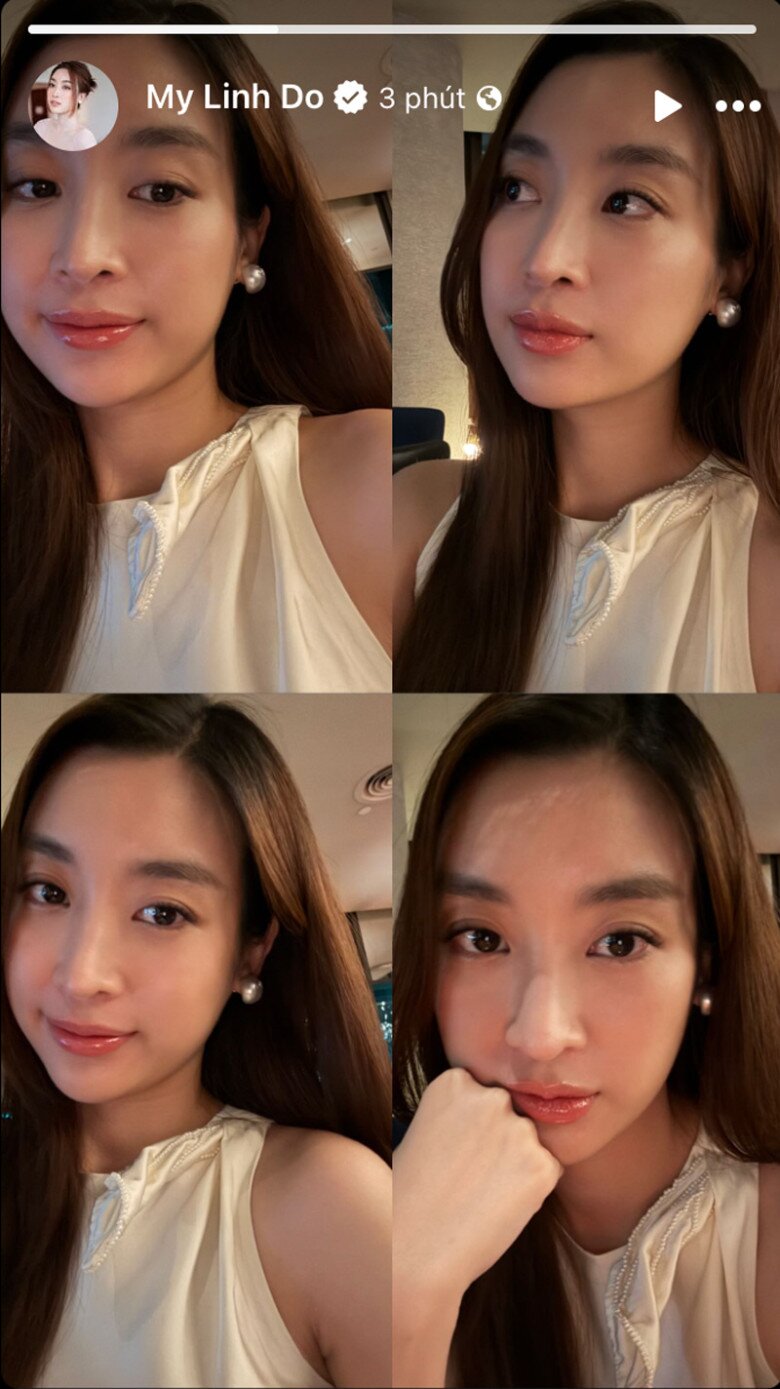 Đỗ Mỹ Linh khoe cận cảnh dung mạo dịu dàng, ngọt ngào khi đi ăn cùng bạn bè.