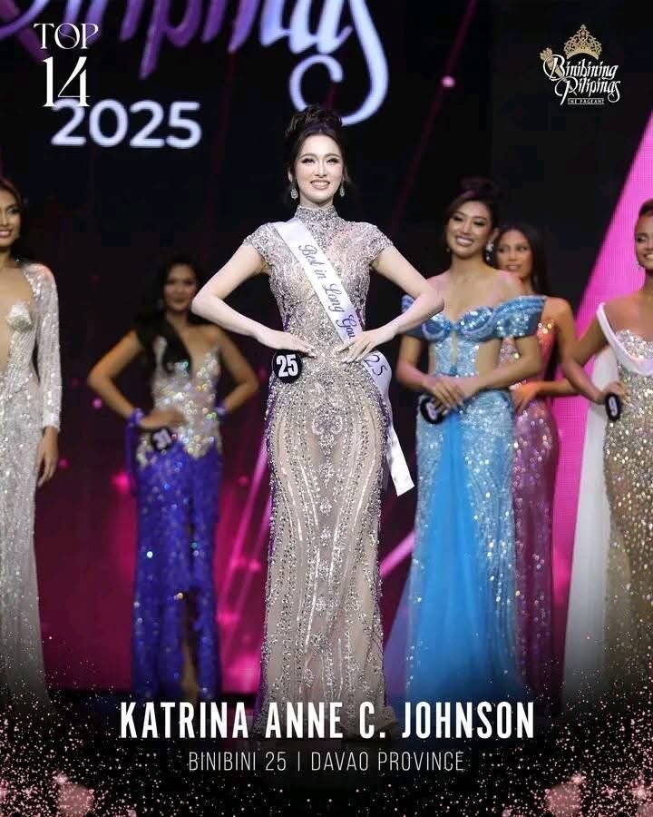 Binibining Pilipinas 2023.  Trong phần thi ứng xử nổi bật, cô chia sẻ giá trị quan trọng nhất là “sự chân thật, trung thực và thành thật”, lấy nguồn cảm hứng từ cha mẹ mình.