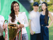 Thời trang - Không sang chảnh như vợ chủ tịch bóng đá, Minh Hà ra sân cỏ cùng Lý Hải với set đồ không thể bình dân hơn