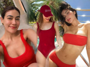 Thời trang - Hồ Ngọc Hà "phủ sóng" mạng với bộ áo tắm đỏ rực, dẫn đầu xu hướng thời trang hè 2025