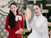 Thời trang - Hai mẫu áo dài cưới đặc biệt của cô dâu hot girl hơn 700.000 người theo dõi nổi đình đám mạng xã hội Việt