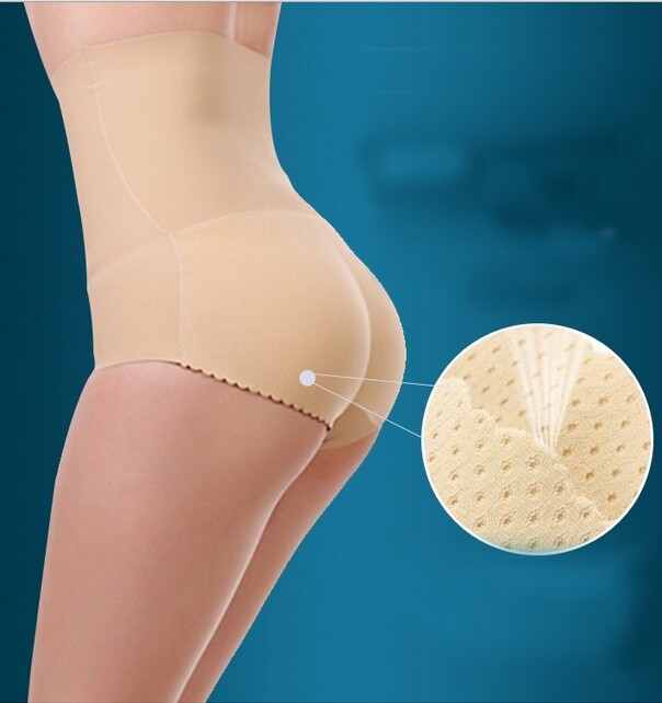 Phần đệm mông: Có thể làm từ các chất liệu như: Mút xốp (foam): Nhẹ, dễ mặc, giá thành rẻ. Silicon: Nặng hơn, có độ mềm và độ nẩy giống mông thật.