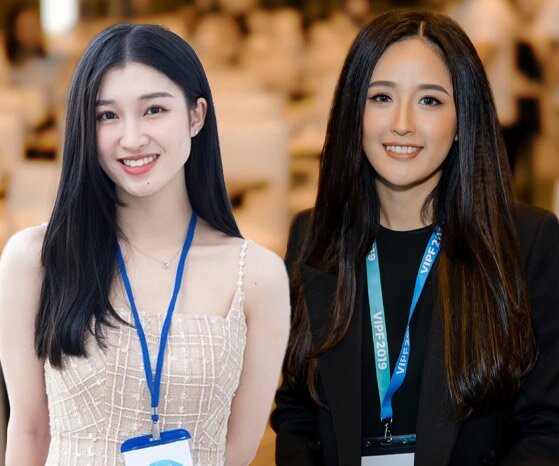 Hai nàng hậu đều họp cổ đông lớn nhưng lựa chọn phong cách thời trang khác biệt nhau hoàn toàn.