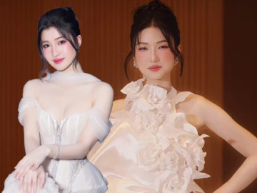 Xuất hiện em gái sinh đôi của thần tiên tỷ tỷ Phương Nhi, được diện chiếc váy trăm triệu trên sàn catwalk