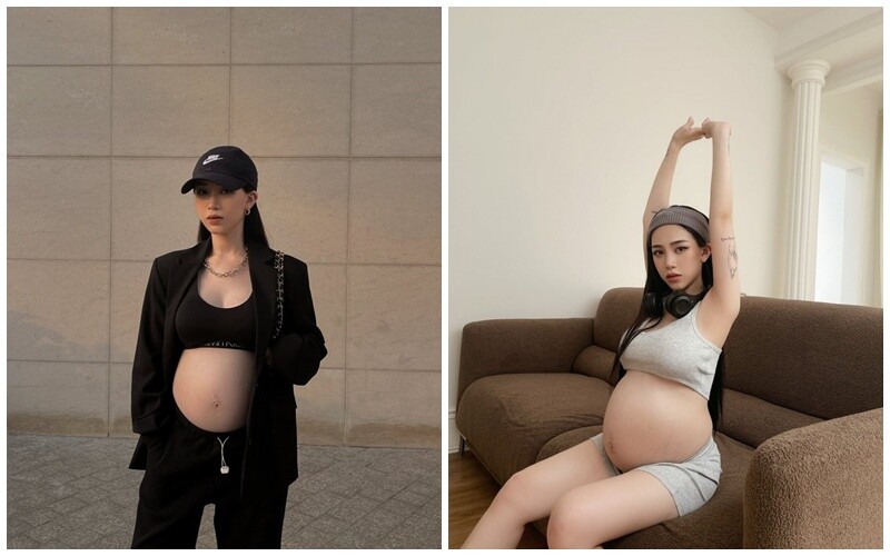 Không lâu sau khi sinh con đầu lòng, Joyce Phạm tiếp tục mang bầu lần thứ 2. Lần này cô thoải mái hơn trong việc chia sẻ hình ảnh mang bầu của mình. 
