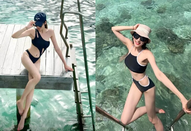 Body cực phẩm của mẹ 4 con ở tuổi U40.