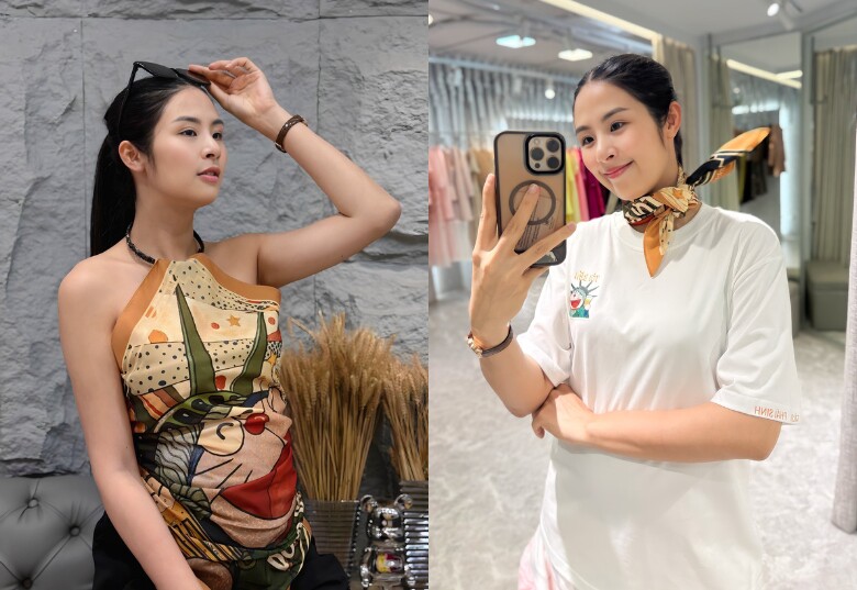Trong hình ảnh mới được chia sẻ, Ngọc Hân vẫn rất gọn gàng ở giai đoạn giữa thai kỳ.