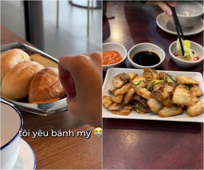 Cô phải từ bỏ món bánh mì yêu thích. Bữa trưa và tối, cô vẫn ăn cơm trắng và những món đậm chất cơm nhà.