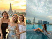 Bà bầu - Một nữ ca sĩ "đại gia" tặng cho MC Vân Hugo giáo viên và toàn bộ tiền học phí yoga lúc mang bầu
