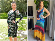 Bà bầu - Khi hai phụ nữ gợi cảm nhất thế giới sinh 4 con: Người mang thai 5 tháng vẫn đi đóng phim, người tăng 18kg