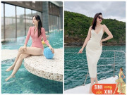 Bà bầu - Hai chị em Á hậu cùng làm dâu hào môn: Mẹ hai con vẫn đẹp chuẩn gái son