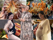 Bà bầu - Sống như bà hoàng khi bầu bí: Nàng dâu nghìn tỷ ăn vàng 24K, Phương Oanh "chơi" món độc lạ