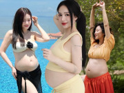Bà bầu - 6 người đẹp khoe bụng bầu gợi cảm: Người diện bikini nóng bỏng, người “vác bụng” lên sân khấu
