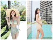 Bà bầu - "Nữ thần bikini" trùng tu vòng 1 để chồng bất ngờ, mất 3 năm mới mang thai, sắc vóc hiện tại gây chú ý