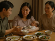 Bà bầu - Về quê sinh con, hành động bất ngờ của anh chồng trong bữa cơm hé lộ bí mật về người con gái khác