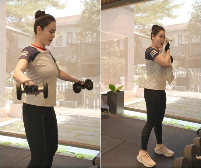 Cảnh Nhật Kim Anh tập tạ sau sinh nhận về nhiều ý kiến trái ngược.