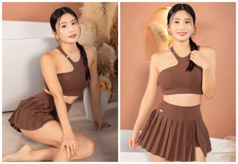 Cô là nữ thần yoga xinh đẹp, quyến rũ.