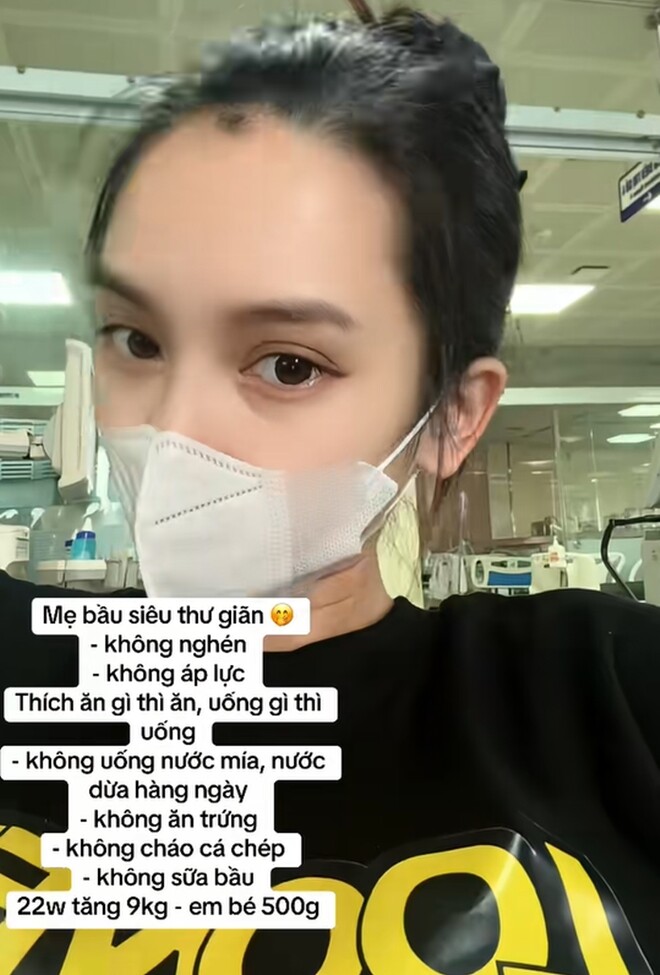 Nữ diễn viên tự nhận là mẹ bầu siêu thư giãn.