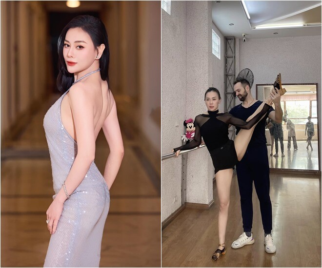 Phương Oanh tích cực tập luyện sau sinh, còn nỗ lực đi thi nhảy múa.