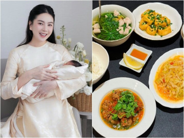 Loạt cơm cữ ngon của MC Mai Ngọc: Tránh 2 món quen thuộc để nhanh hồi phục, da đẹp dáng thon