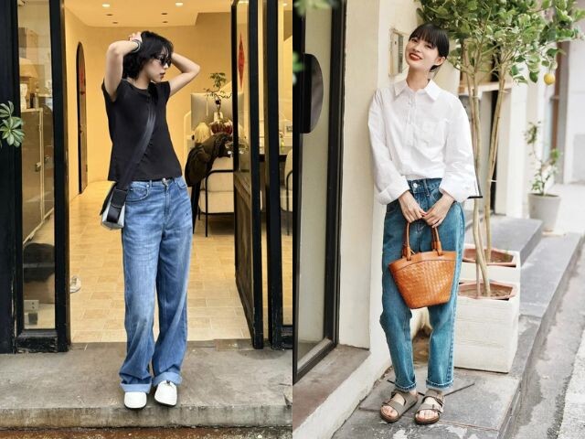 Mặc quần jeans xắn gấu nên chọn mang đôi giày nào? Thay thế giày búp bê bằng 5 kiểu này đảm bảo đẹp